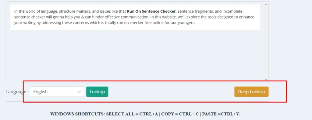 Results of our Online Figurative Language Checker